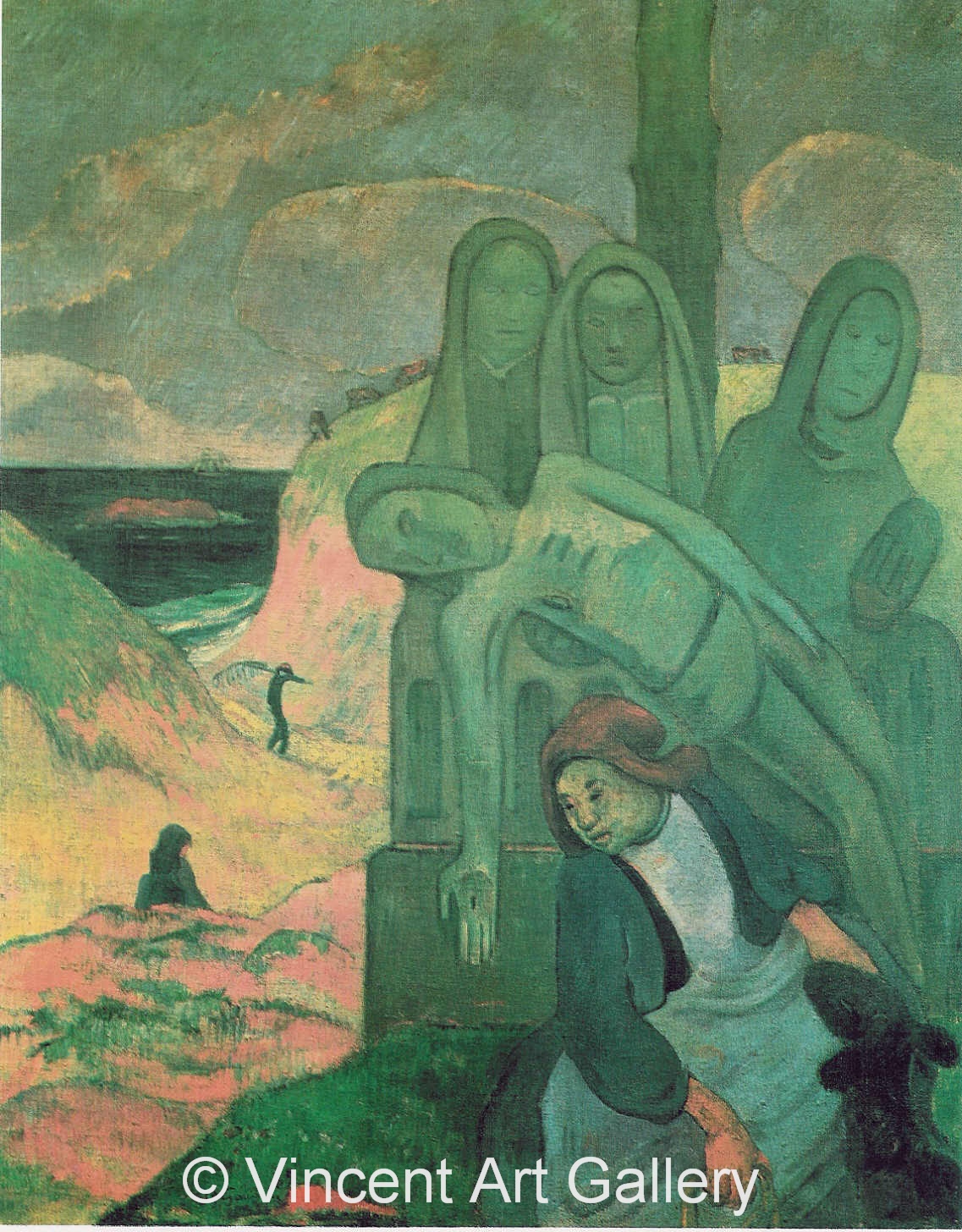 A3618, GAUGUIN, The Green Christ, Breton Calvary, 1889